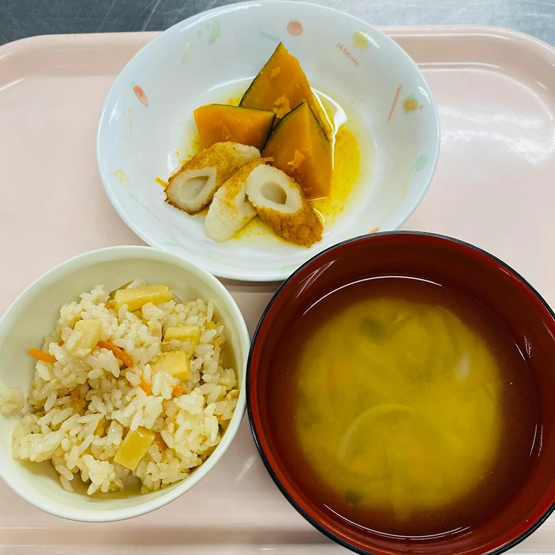 神田保育園キッチンだより👩🏻‍🍳筍ごはん