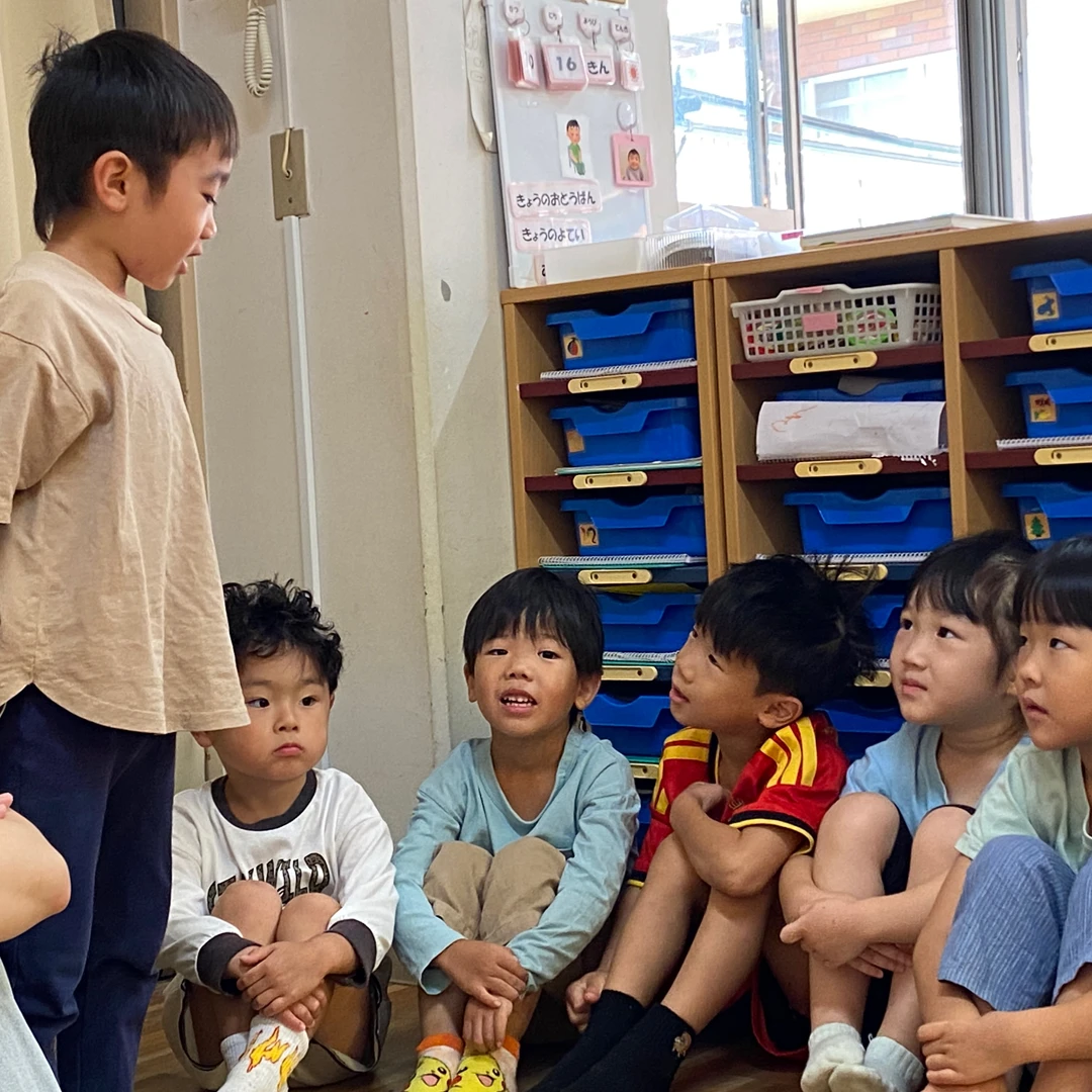 幼児ファミリーのサークルタイム